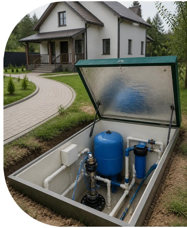 Автономное водоснабжение дома в Златоусте от 154650 р. | АПаруса-Злт